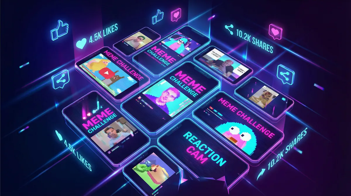 美国唐人社导航 热梗挑战活动 - 用户二次创作展示